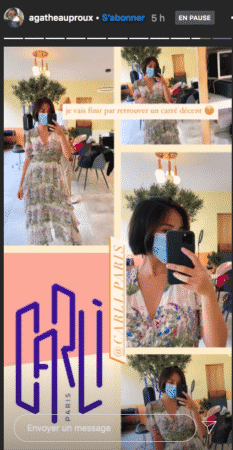 Agathe Auproux s'affiche dans une belle robe fleurie sur Instagram - Mce tv