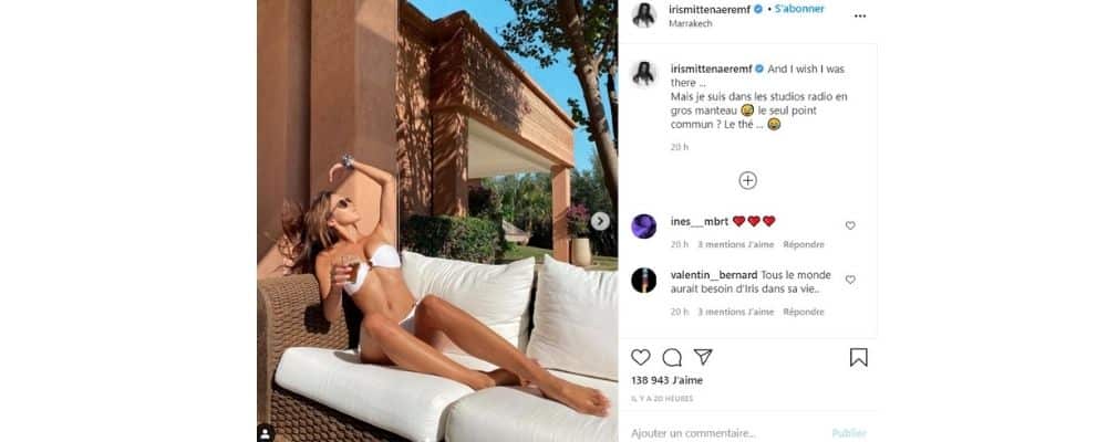 Iris Mittenaere dévoile son corps de rêve en bikini sur Instagram !