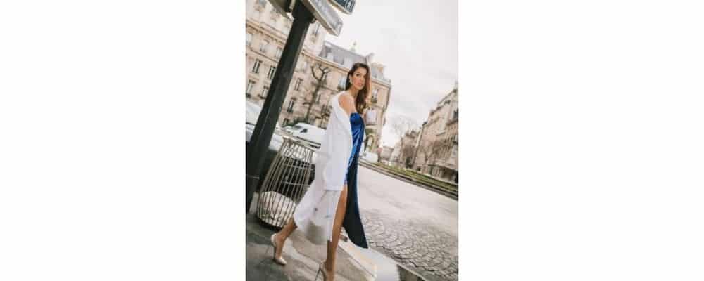 Iris Mittenaere sexy en robe et talons dans les rues de Paris !
