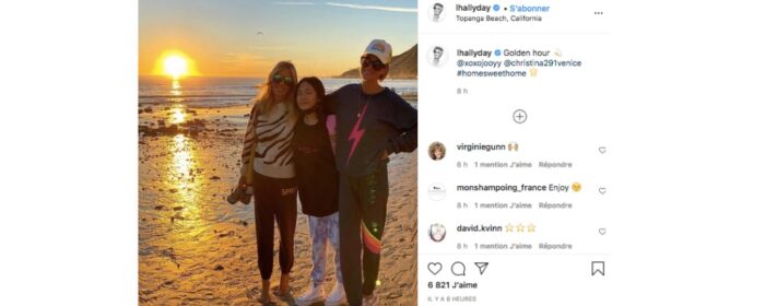 Laeticia Hallyday radieuse à la plage avec sa fille Joy sur Instagram !