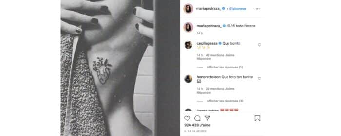 María Pedraza (La Casa de Papel) très sexy avec son nouveau tatouage !