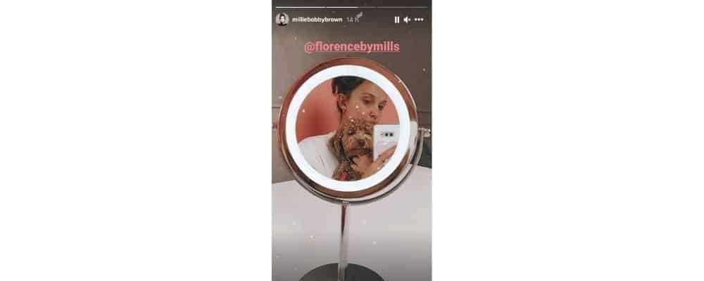 Millie Bobby Brown s’affiche en pleine séance de make up avec son chien !