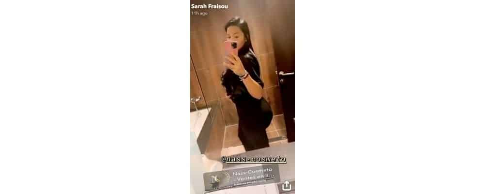 Sarah Fraisou très fière de son ventre ultra plat sur Snapchat !